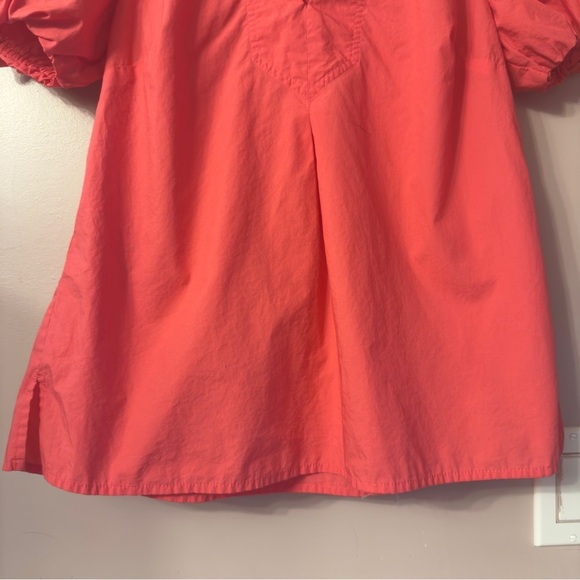 Tommy Bahama Nova Wave Puff Sleeve Seersucker Top Red Orange Women Size XS - Picture 4 of 9
